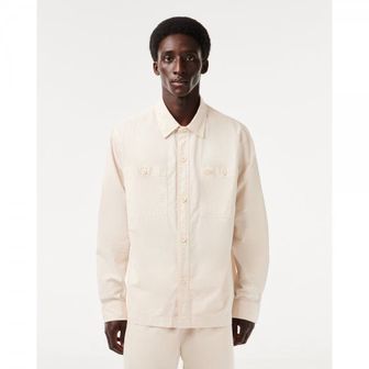 이스퀘어 4233606 Lacoste Organic Cotton Shirt - LINEN BEIGE