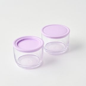 2단 스태킹 다용도 원형용기 660ml