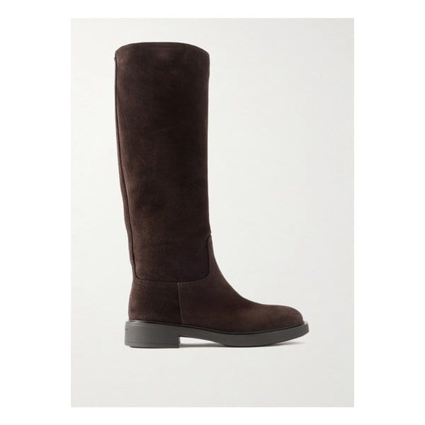 아스콧 스웨이드 니 부츠 20mm 초콜릿 46376663162839325