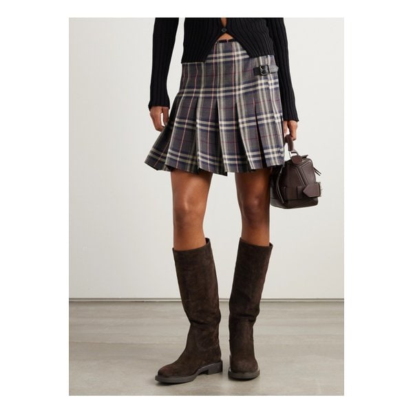 아스콧 스웨이드 니 부츠 20mm 초콜릿 46376663162839325