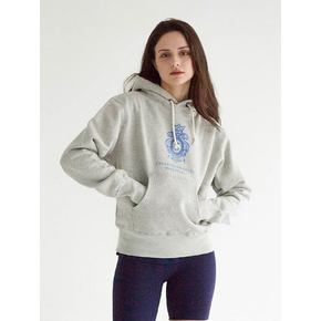 J emblem hoodie (Melange Grey)