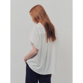 WED_French simple puff shirt_WHITE