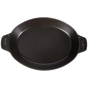 staub 스타우브 오벌 핫플레이트 블랙 23cm 양손 홀로- 냄비 IH대응 일본