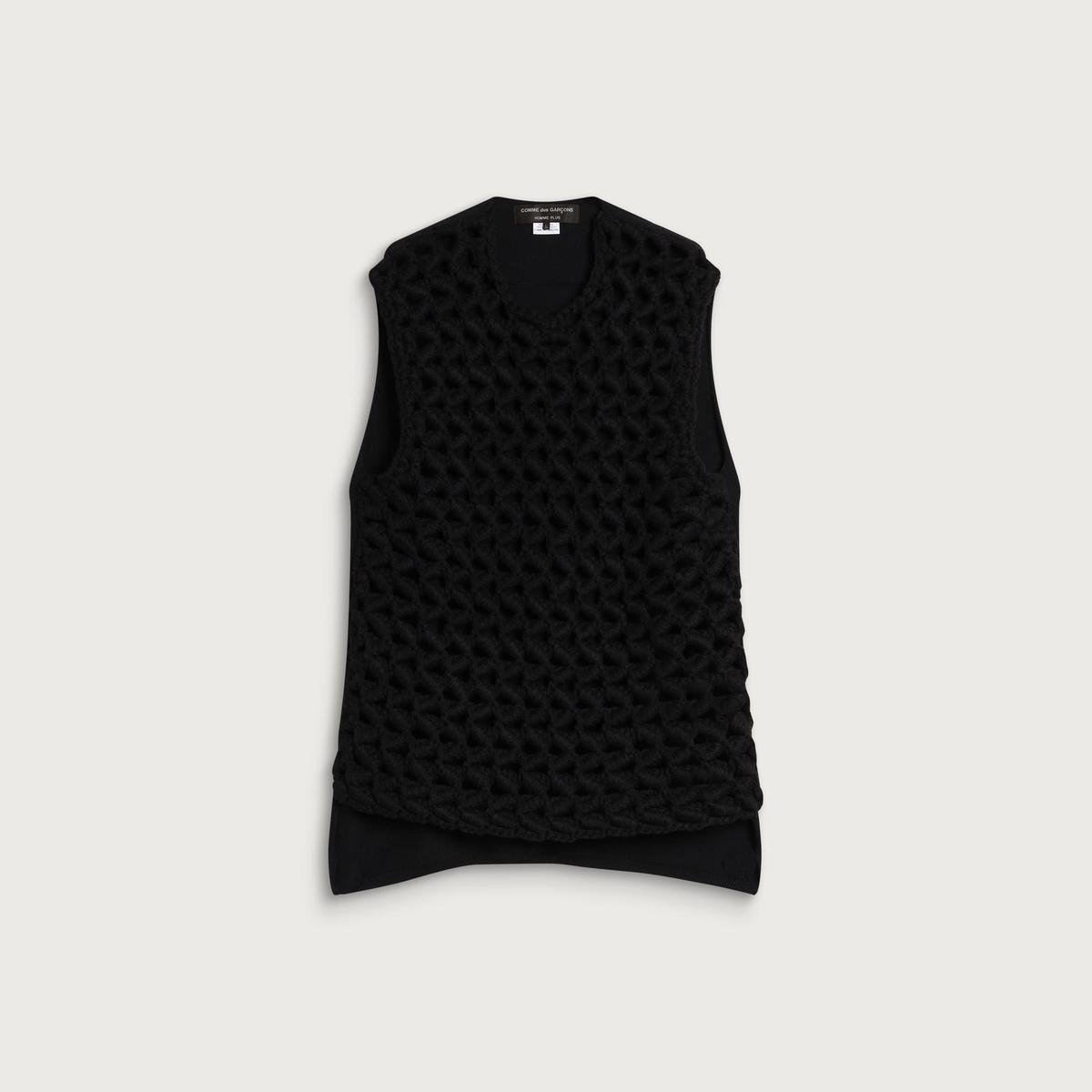 확대된 대표 Comme des Garçons Homme Plus Open Weave Crochet Ve