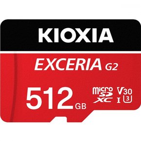 키옥시아 KMU-B512GR [EXCERIA G2 microSDXC 카드 512GB Class10 UHS-I U3 V30 A1