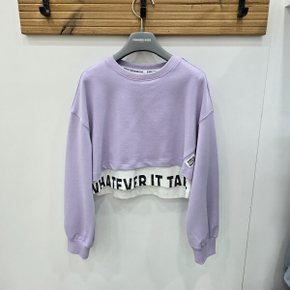 봄신상 주니어라인 밑단배색레이어드크롭맨투맨  R2418T165_SH