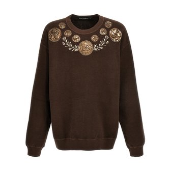 돌체앤가바나 돌체 앤 가바나 Sweatshirt G9AHSTG7JO6M1213 Brown