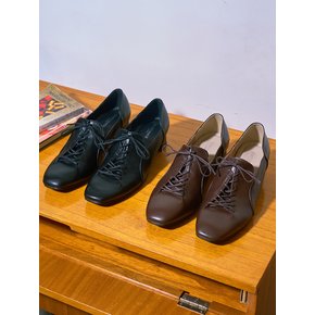 마렌 스퀘어토 레이스업 힐 4cm (CW0112BK)