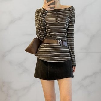 신세계라이브쇼핑 [옷자락] 여성 하이웨이스트 A라인 뒷지퍼 심플 미니스커트 연말룩