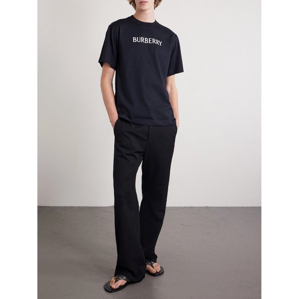 파빌론 가죽 트리밍 체크 자카드 샌들 46376663162993512