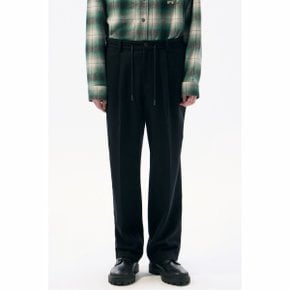 Black Relaxed Fit Wool Pants_CWPAW24841BKX