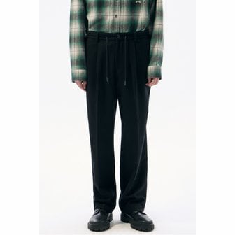 커스텀멜로우 Black Relaxed Fit Wool Pants_CWPAW24841BKX