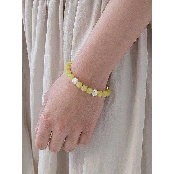 925 Lime Sherbet Baroque Freshwater Pearl Bracelet