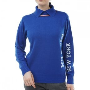타미힐피거 골프 로고 여성용 터틀넥 스웨터
