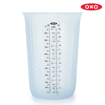  옥소 실리콘 계량컵 4컵 사이즈 1000ml 32oz