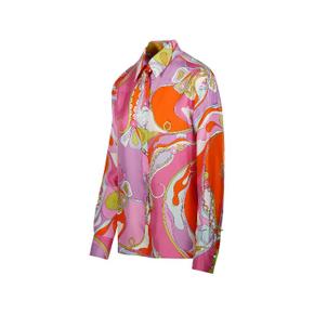 푸치 Orchidee print silk shirt 12296993276168 TP724171718