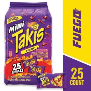 Takis  미니  롤  푸에고  토르티야  칩  25캐럿  멀티팩