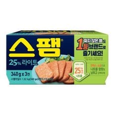 스팸25%라이트340gx3번들