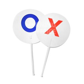 OX 퀴즈부채 양면 퀴즈판 오리 재미스쿨2500 1개 X ( 3세트 )