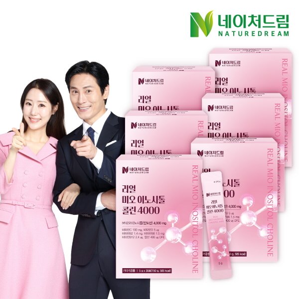 리얼 미오 이노시톨 콜린 4000 5g 30포 6박스/엽산/비타민c/비타민d/비타민b