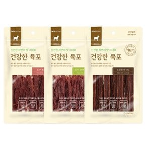 건강한 육포 소고기 100g 3종 강아지간식 1kg