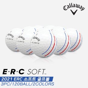 [캘러웨이코리아정품]2021 캘러웨이 ERC 소프트 트리플 트랙(ERC SOFT TRIPLE TRACK) 골프볼 모음[벌크][3피스/120알][2COLORS]