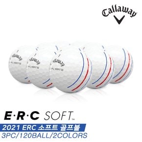 [캘러웨이코리아정품]2021 캘러웨이 ERC 소프트 트리플 트랙(ERC SOFT TRIPLE TRACK) 골프볼 모음[벌크][3피스/120알][2COLORS]