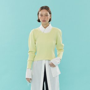 Volume Sleeve Knit_L/YELLOW