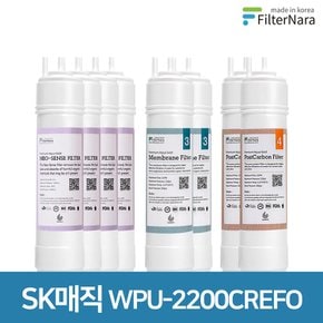 SK매직 WPU-2200CREFO 고품질 정수기 호환 필터 2년 세트