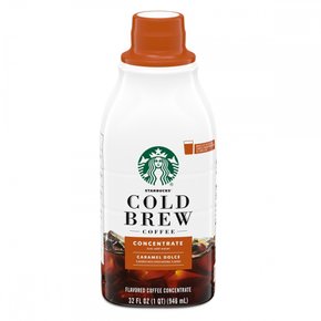 starbucks스타벅스 콜드 브루 커피  캐러멜 돌체 맛  멀티서브 컨센트레이트  1병 (32 fl oz.)