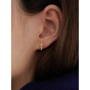 (SILVER 925) croissant earring (mini)_GOLD