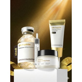 성분에디터 [무중력세트/쇼핑백증정] 실크펩타이드 리프팅 앰플 60ml+크림 50g+아이크림 50g