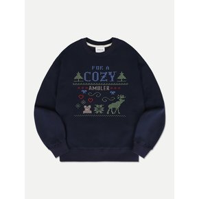 Cozy day Nordic Sweatshirt AMM1219 (Navy)