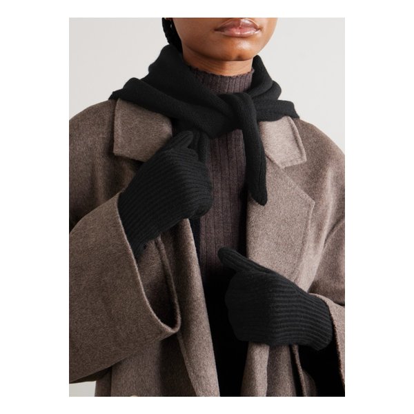 아치4 줄리안 골지 캐시미어 장갑 블랙 46376663162866754