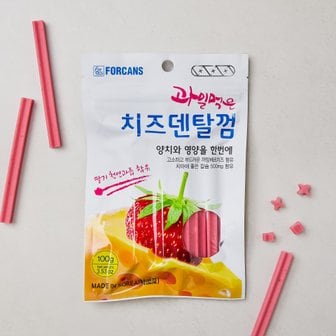 MOLLY'S 포켄스 과일먹은 치즈덴탈껌 딸기 100g