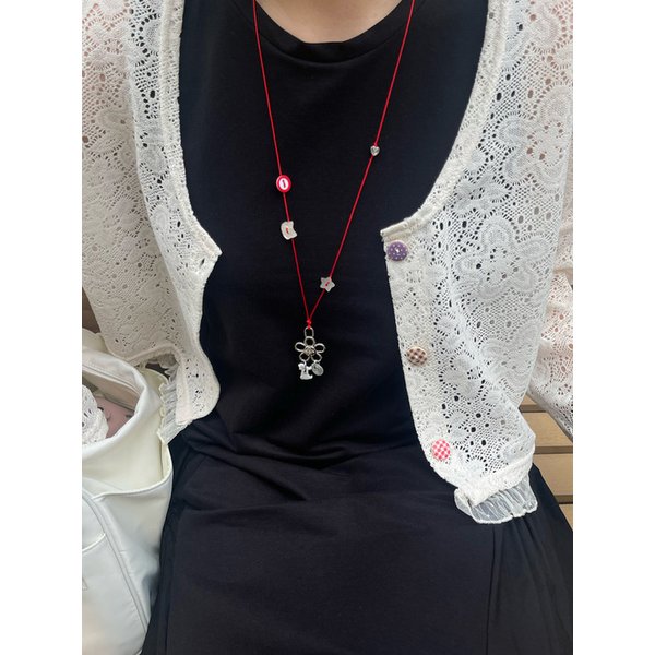 [여름 살안타] Moa Crop Cardigan (Ivory)