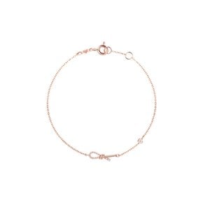 Love Knot 14K 큐빅 팔찌 SA24C24P