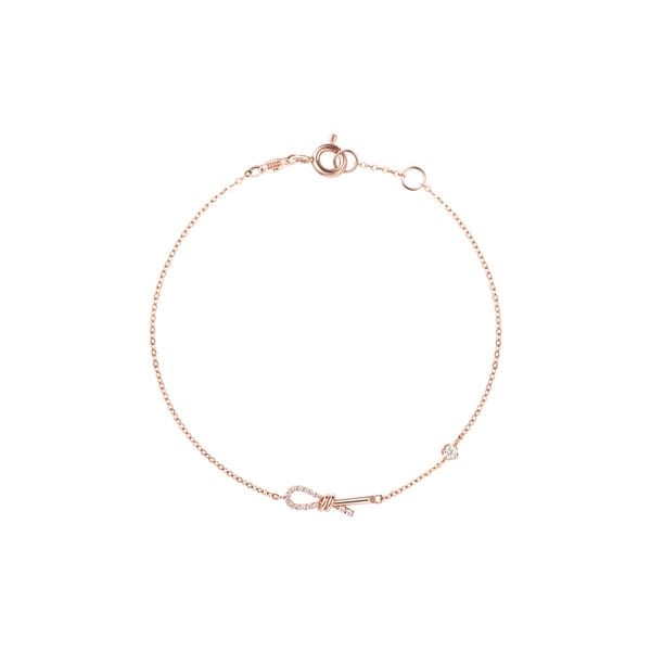 Love Knot 14K 큐빅 팔찌 SA24C24P