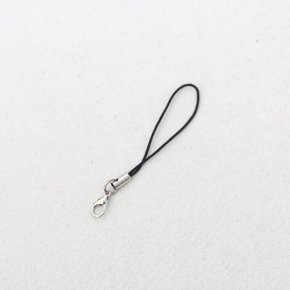 핸드폰고리검정(10개) / 장식 인형 소품 악세사리 휴대폰줄 부자재 만들기