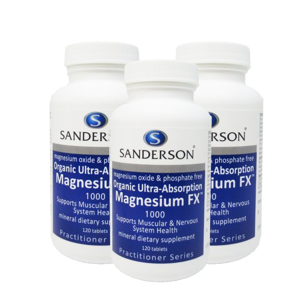 뉴질랜드 샌더슨 마그네슘 에프엑스 High Absorption Magnesium FX 120정 3개