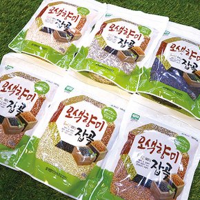 [오색향미] 해남 잡곡3종 오색미+검정통보리+찰현미 (각1kg)