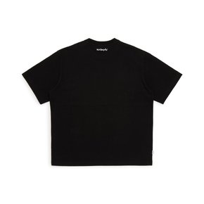 엔젤 그래픽 반팔 티셔츠 - BLACK / Z262UST080