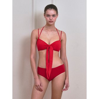 비나제이(vinaj) 드롭 웨이브 셔링 비키니브라 (Red)