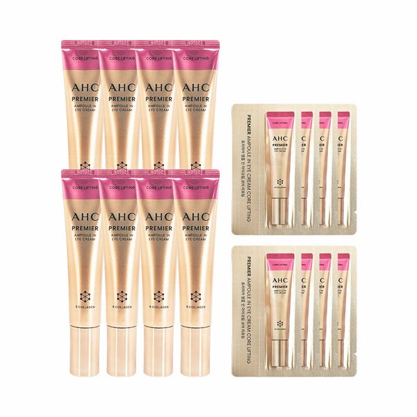 [ 홈쇼핑 최신상 ] AHC 아이크림 앰플인 코어 리프팅 40ml 8개+샘플8개
