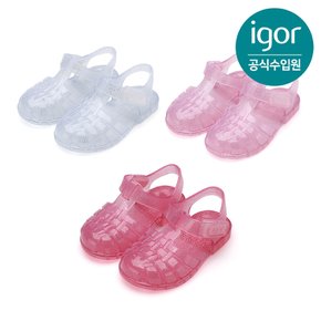 [IGOR] 이고르 클라시카 젤리슈즈 크리스탈 글리터 3 COLORS 키즈샌들 여름샌들 유아샌들