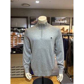 A2A1N 052 남성용 OYSTER RIVER AF 코튼 하프 집업 스웨터 그레이 _SG
