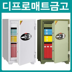 디프로매트 100EHK 열쇠+디지털락 2중잠금 내화금고/201kg/서랍1개/선반2개