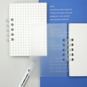 감성 미니 링 바인더 손바닥 포켓 수첩 무지 노트