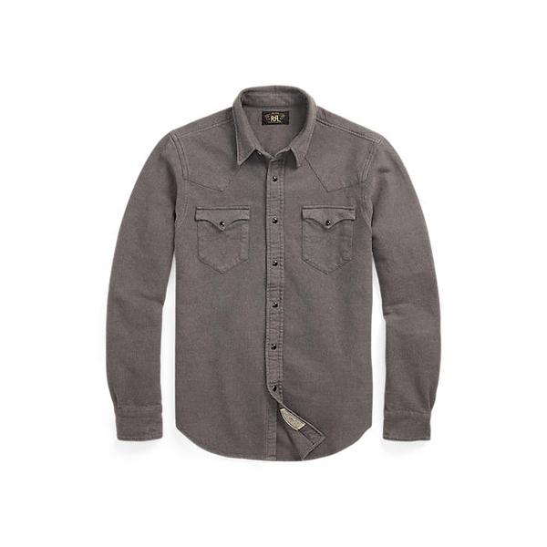 슬림핏 샤모아 웨스턴 셔츠(MNRRWOV16820383020)