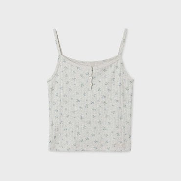 후아유 Eyelet Henry Neck Sleeveless WHRNF2622F